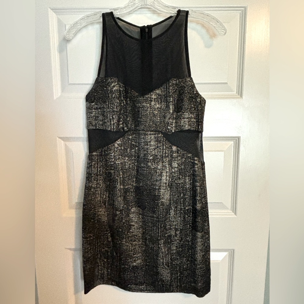 Jay Godfrey Silver Mesh Dress